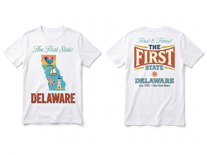 Delaware flat lay mockup