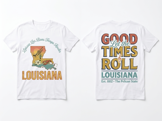Louisiana flat lay mockup