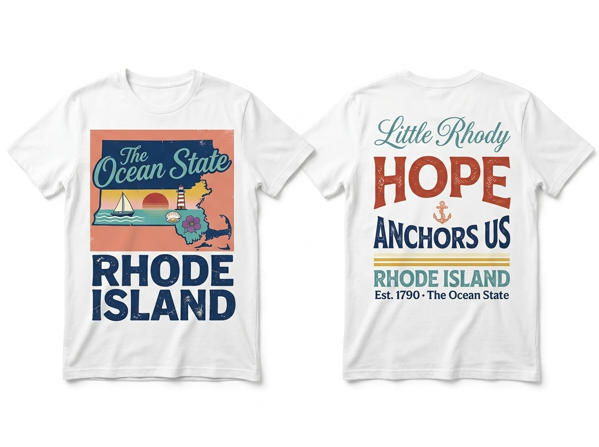 Rhode Island flat lay mockup