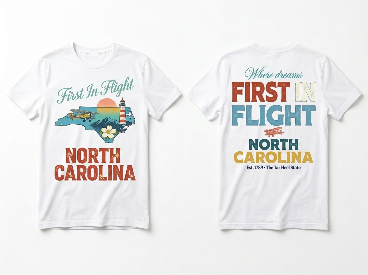 North Carolina flat lay mockup