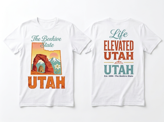 Utah flat lay mockup
