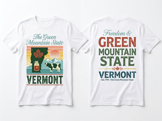 Vermont flat lay mockup