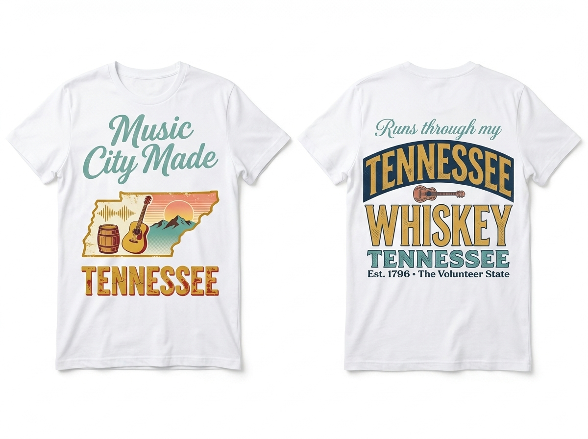 Tennessee flat lay mockup