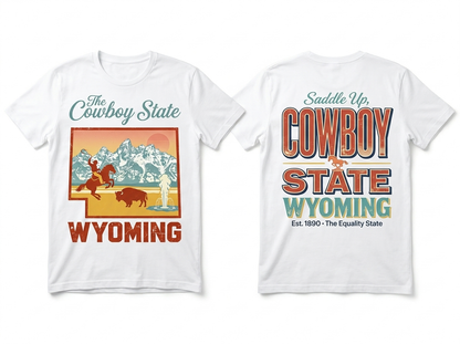 Wyoming flat lay mockup