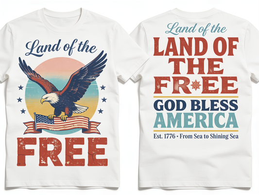 Land of the Free flat lay mockup