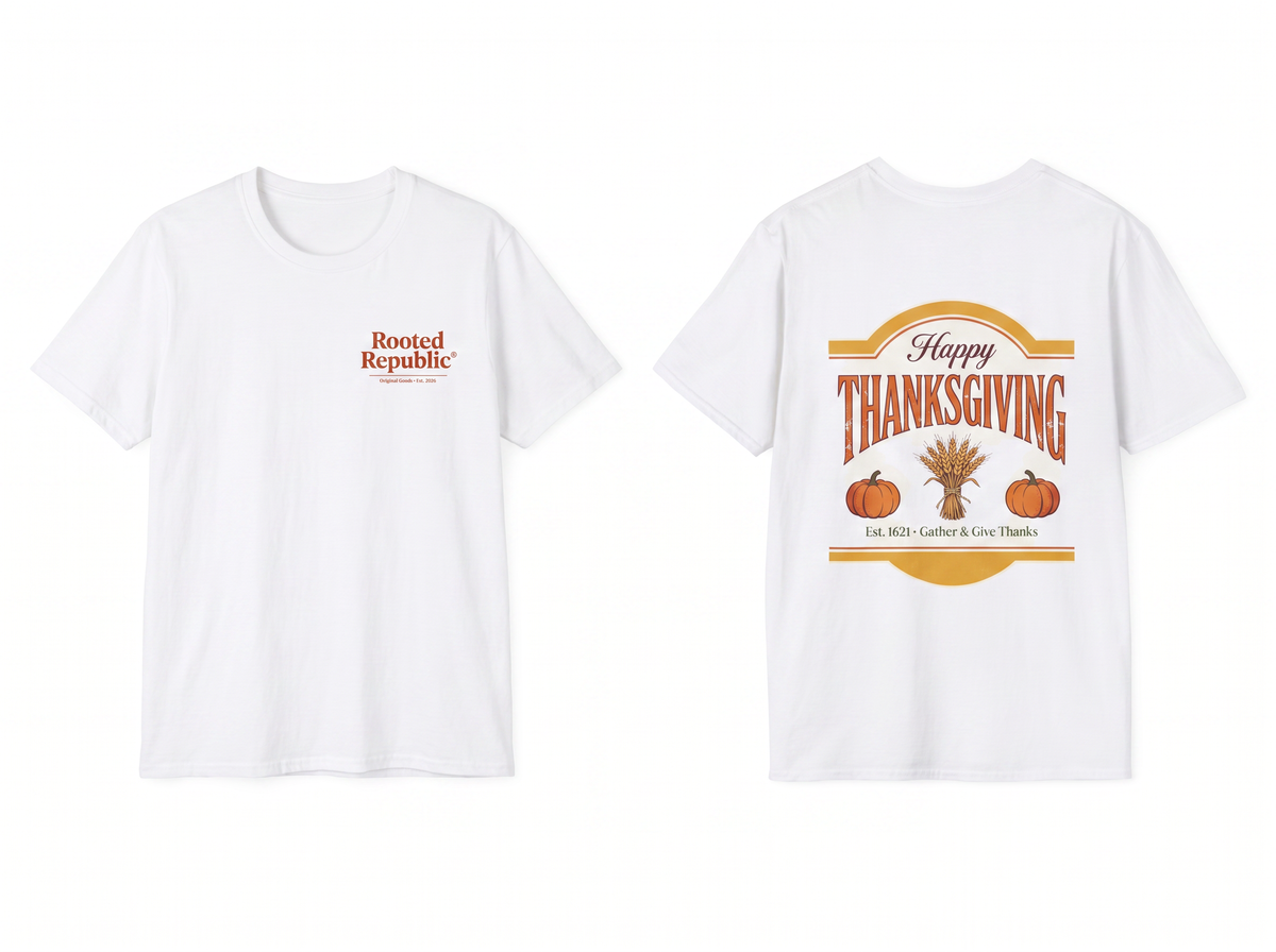 Happy Thanksgiving flat lay mockup