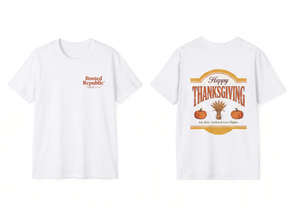 Happy Thanksgiving flat lay mockup