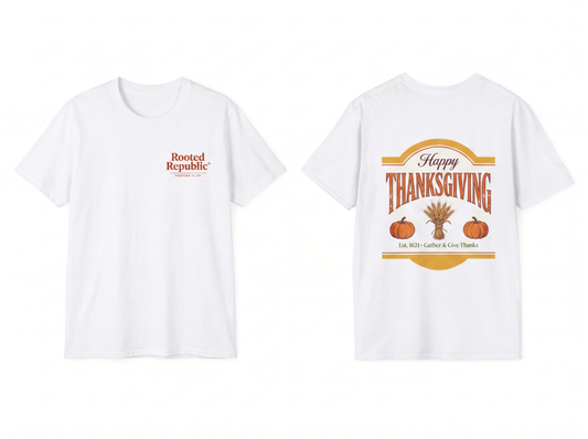 Happy Thanksgiving flat lay mockup